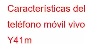 Características del teléfono móvil vivo Y41m