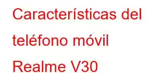 Características del teléfono móvil Realme V30