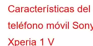 Características del teléfono móvil Sony Xperia 1 V