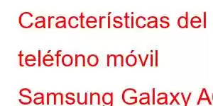 Características del teléfono móvil Samsung Galaxy A6 2018