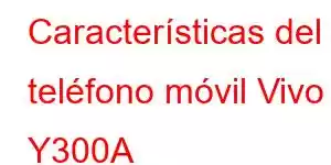 Características del teléfono móvil Vivo Y300A