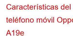 Características del teléfono móvil Oppo A19e