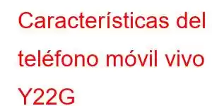 Características del teléfono móvil vivo Y22G