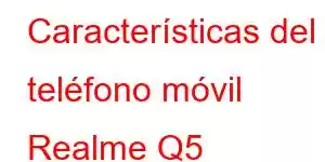 Características del teléfono móvil Realme Q5