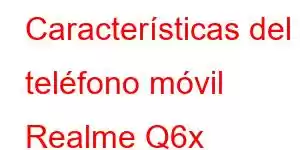 Características del teléfono móvil Realme Q6x