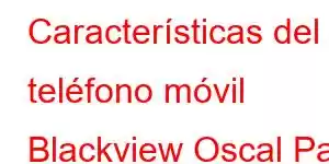 Características del teléfono móvil Blackview Oscal Pad 60