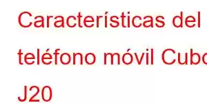 Características del teléfono móvil Cubot J20