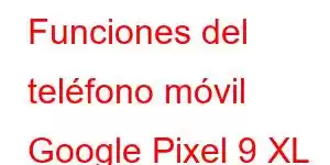 Funciones del teléfono móvil Google Pixel 9 XL