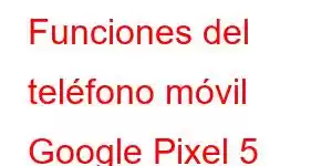 Funciones del teléfono móvil Google Pixel 5