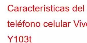 Características del teléfono celular Vivo Y103t