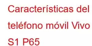 Características del teléfono móvil Vivo S1 P65