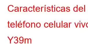 Características del teléfono celular vivo Y39m