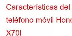 Características del teléfono móvil Honor X70i