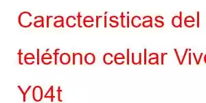 Características del teléfono celular Vivo Y04t