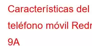 Características del teléfono móvil Redmi 9A