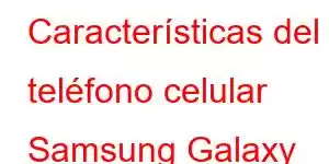 Características del teléfono celular Samsung Galaxy One Quantum