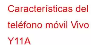 Características del teléfono móvil Vivo Y11A