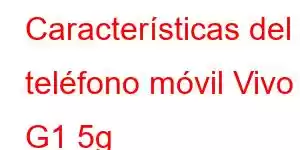 Características del teléfono móvil Vivo G1 5g