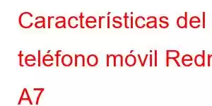 Características del teléfono móvil Redmi A7