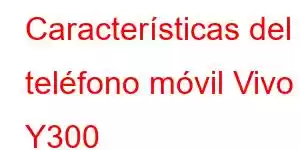 Características del teléfono móvil Vivo Y300