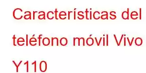 Características del teléfono móvil Vivo Y110