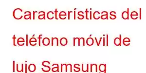 Características del teléfono móvil de lujo Samsung Galaxy S Light