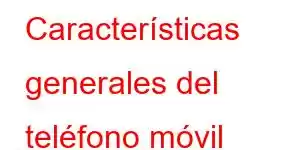 Características generales del teléfono móvil Phoenix 5G de Mobile