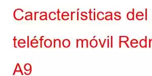 Características del teléfono móvil Redmi A9